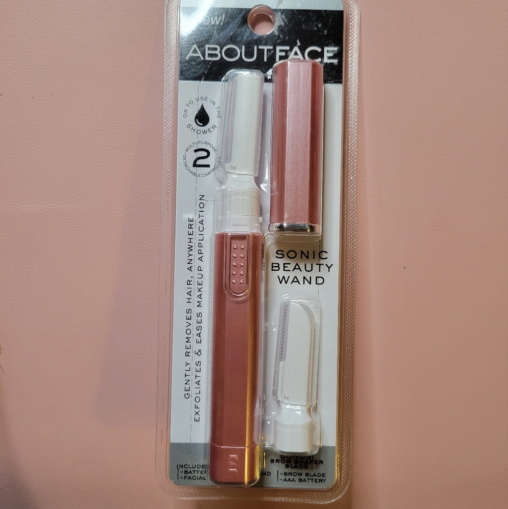 About Face Aboutface Sonic Beauty Wand Facial Hair Remover + Brow Shaper Blade